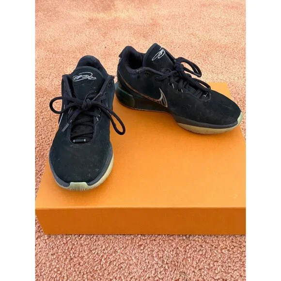 Nike LeBron 21 Tahitian Basketball Shoes Black & Oil Green Size 8.5 US Pre-Owned - Picture 3 of 12